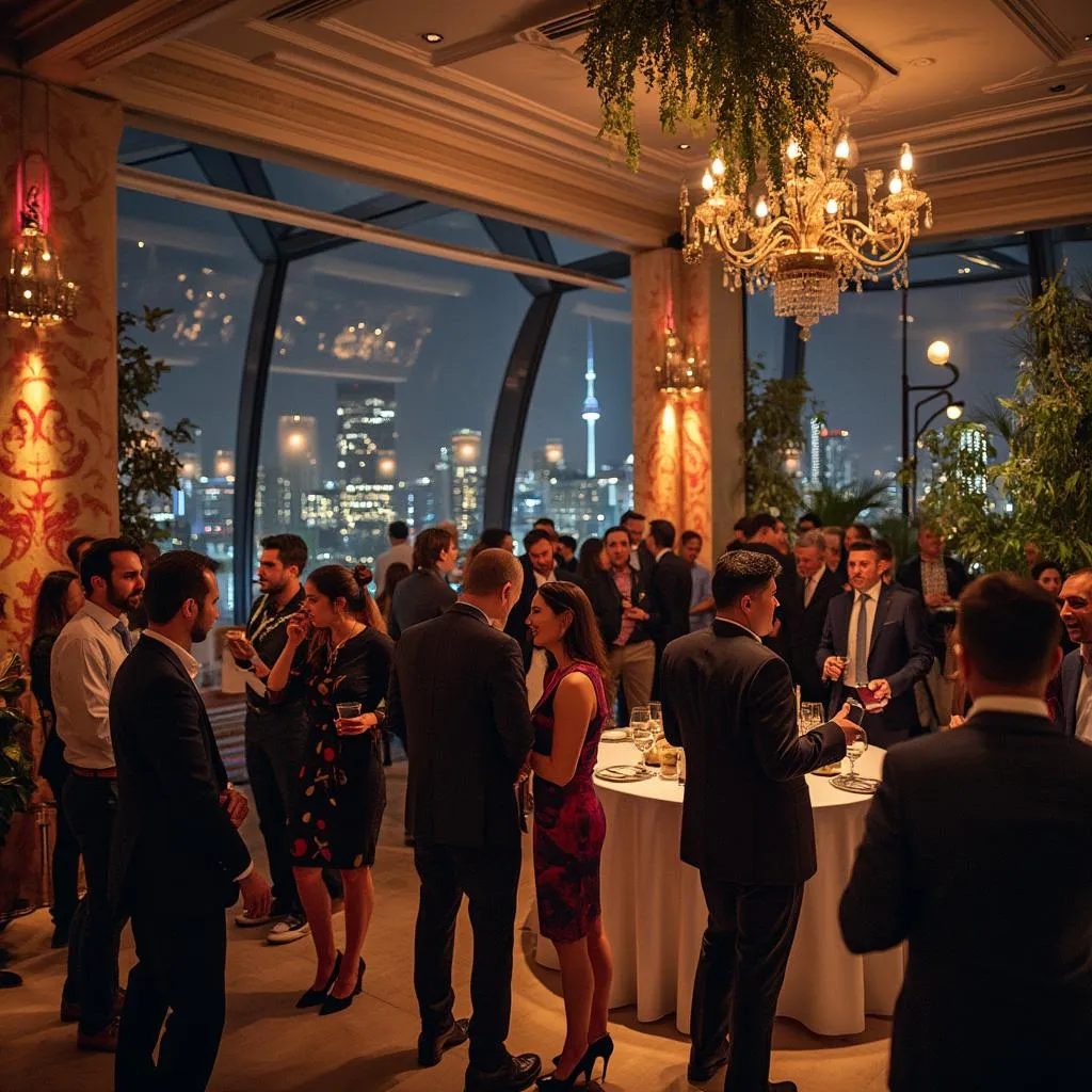 Evento de networking financiero organizado por la empresa en Bogotá